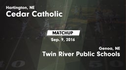 Matchup: Cedar Catholic High vs. Twin River Public Schools 2016