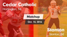 Matchup: Cedar Catholic High vs. Stanton  2016