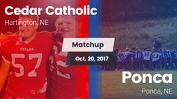 Matchup: Cedar Catholic High vs. Ponca  2017