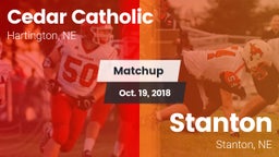 Matchup: Cedar Catholic High vs. Stanton  2018
