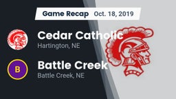 Recap: Cedar Catholic  vs. Battle Creek  2019