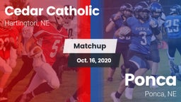 Matchup: Cedar Catholic High vs. Ponca  2020