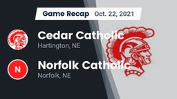 Recap: Cedar Catholic  vs. Norfolk Catholic  2021