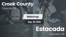 Matchup: Crook County High vs. Estacada  2016