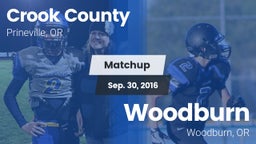 Matchup: Crook County High vs. Woodburn  2016