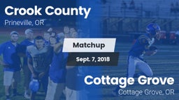 Matchup: Crook County High vs. Cottage Grove  2018