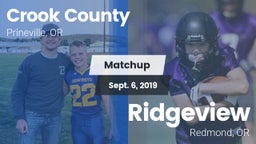 Matchup: Crook County High vs. Ridgeview  2019