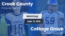Matchup: Crook County High vs. Cottage Grove  2019