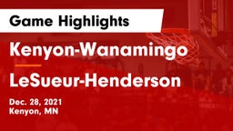 Kenyon-Wanamingo  vs LeSueur-Henderson  Game Highlights - Dec. 28, 2021