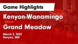 Kenyon-Wanamingo  vs Grand Meadow  Game Highlights - March 3, 2022