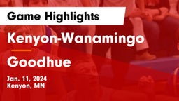 Kenyon-Wanamingo  vs Goodhue  Game Highlights - Jan. 11, 2024