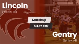 Matchup: Lincoln  vs. Gentry  2017