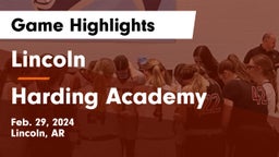 Lincoln  vs Harding Academy  Game Highlights - Feb. 29, 2024