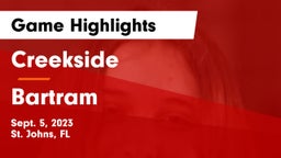Creekside  vs Bartram Game Highlights - Sept. 5, 2023