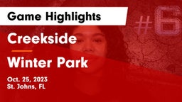 Creekside  vs Winter Park Game Highlights - Oct. 25, 2023