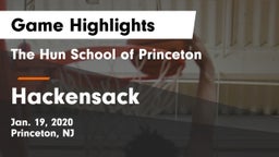 The Hun School of Princeton vs Hackensack  Game Highlights - Jan. 19, 2020