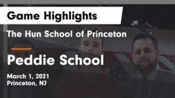 The Hun School of Princeton vs Peddie School Game Highlights - March 1, 2021