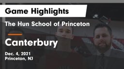 The Hun School of Princeton vs Canterbury  Game Highlights - Dec. 4, 2021