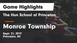 The Hun School of Princeton vs Monroe Township  Game Highlights - Sept. 21, 2019