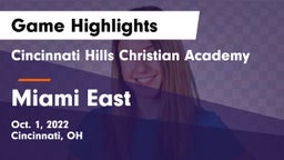 Cincinnati Hills Christian Academy vs Miami East  Game Highlights - Oct. 1, 2022