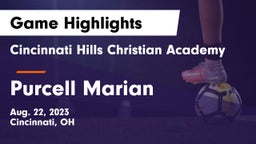 Cincinnati Hills Christian Academy vs Purcell Marian  Game Highlights - Aug. 22, 2023