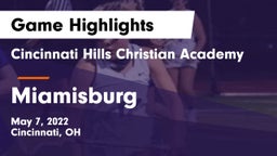 Cincinnati Hills Christian Academy vs Miamisburg  Game Highlights - May 7, 2022