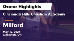 Cincinnati Hills Christian Academy vs Milford  Game Highlights - May 12, 2022