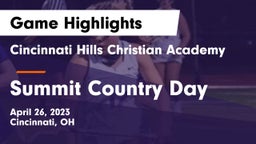 Cincinnati Hills Christian Academy vs Summit Country Day Game Highlights - April 26, 2023
