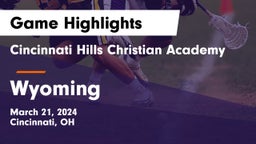 Cincinnati Hills Christian Academy vs Wyoming  Game Highlights - March 21, 2024