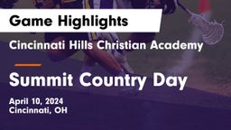 Cincinnati Hills Christian Academy vs Summit Country Day  Game Highlights - April 10, 2024