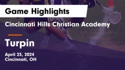 Cincinnati Hills Christian Academy vs Turpin  Game Highlights - April 23, 2024