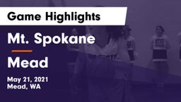 Mt. Spokane vs Mead  Game Highlights - May 21, 2021