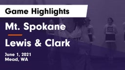 Mt. Spokane vs Lewis & Clark  Game Highlights - June 1, 2021