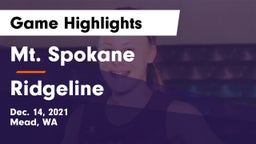 Mt. Spokane vs Ridgeline  Game Highlights - Dec. 14, 2021