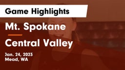 Mt. Spokane vs Central Valley  Game Highlights - Jan. 24, 2023