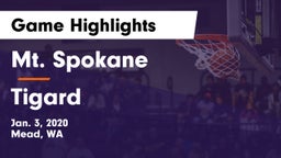 Mt. Spokane vs Tigard  Game Highlights - Jan. 3, 2020