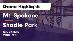 Mt. Spokane vs Shadle Park Game Highlights - Jan. 28, 2020