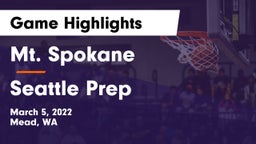 Mt. Spokane vs Seattle Prep Game Highlights - March 5, 2022
