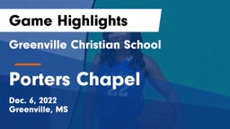 Greenville Christian School vs Porters Chapel Game Highlights - Dec. 6, 2022
