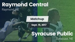 Matchup: Raymond Central vs. Syracuse Public  2017