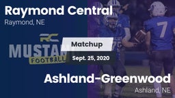 Matchup: Raymond Central vs. Ashland-Greenwood  2020
