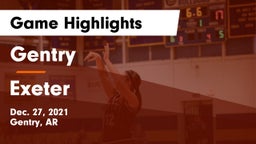 Gentry  vs Exeter  Game Highlights - Dec. 27, 2021