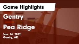 Gentry  vs Pea Ridge  Game Highlights - Jan. 14, 2022