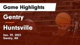 Gentry  vs Huntsville  Game Highlights - Jan. 29, 2022