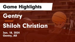 Gentry  vs Shiloh Christian  Game Highlights - Jan. 18, 2024