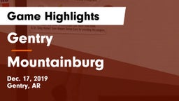 Gentry  vs Mountainburg  Game Highlights - Dec. 17, 2019