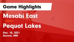 Mesabi East  vs Pequot Lakes  Game Highlights - Dec. 10, 2021