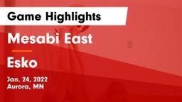 Mesabi East  vs Esko  Game Highlights - Jan. 24, 2022