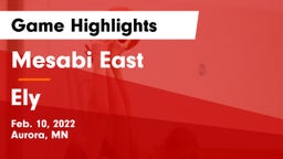 Mesabi East  vs Ely  Game Highlights - Feb. 10, 2022