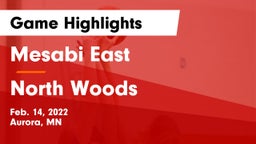 Mesabi East  vs North Woods Game Highlights - Feb. 14, 2022